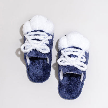 Ownkoti Cat Paw Lace-Up Closed-Toe Plush Slippers - image 7