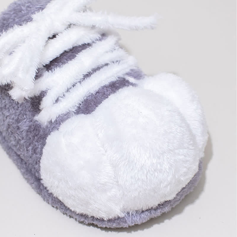 Ownkoti Cat Paw Lace-Up Closed-Toe Plush Slippers - image 15