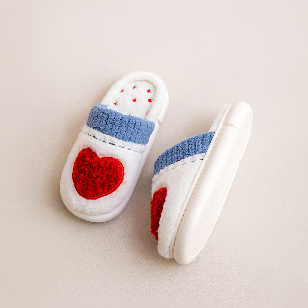 Ownkoti Heart Pattern Plush House Slippers - image 4