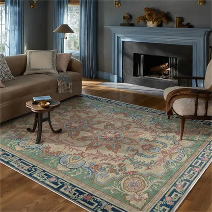 Ownkoti Retro Palace Style Medallion Non-slip Area Rug - image 2