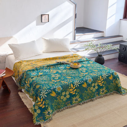 Ownkoti Reversible Floral & Butterfly Cotton Gauze Quilt - King - image 0