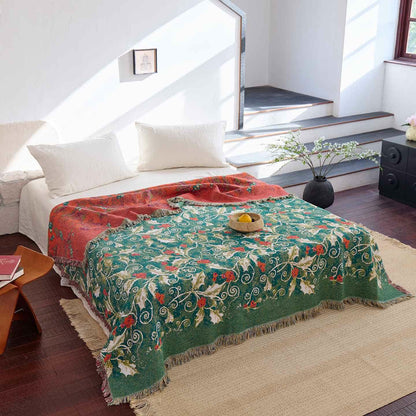 Ownkoti Red Flower Vine Cotton Gauze Quilt - King - image 0