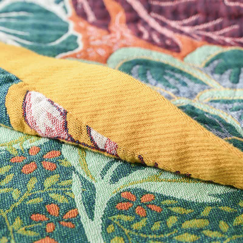 Ownkoti Reversible Dahlia Floral Cotton Gauze Quilt - image 4