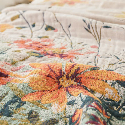 Ownkoti Reversible Daisy Floral Cotton Gauze Quilt - image 5