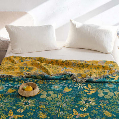 Ownkoti Reversible Floral & Butterfly Cotton Gauze Quilt - image 3