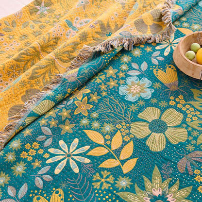 Ownkoti Reversible Floral & Butterfly Cotton Gauze Quilt - image 8