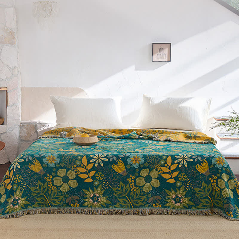 Ownkoti Reversible Floral & Butterfly Cotton Gauze Quilt - image 2