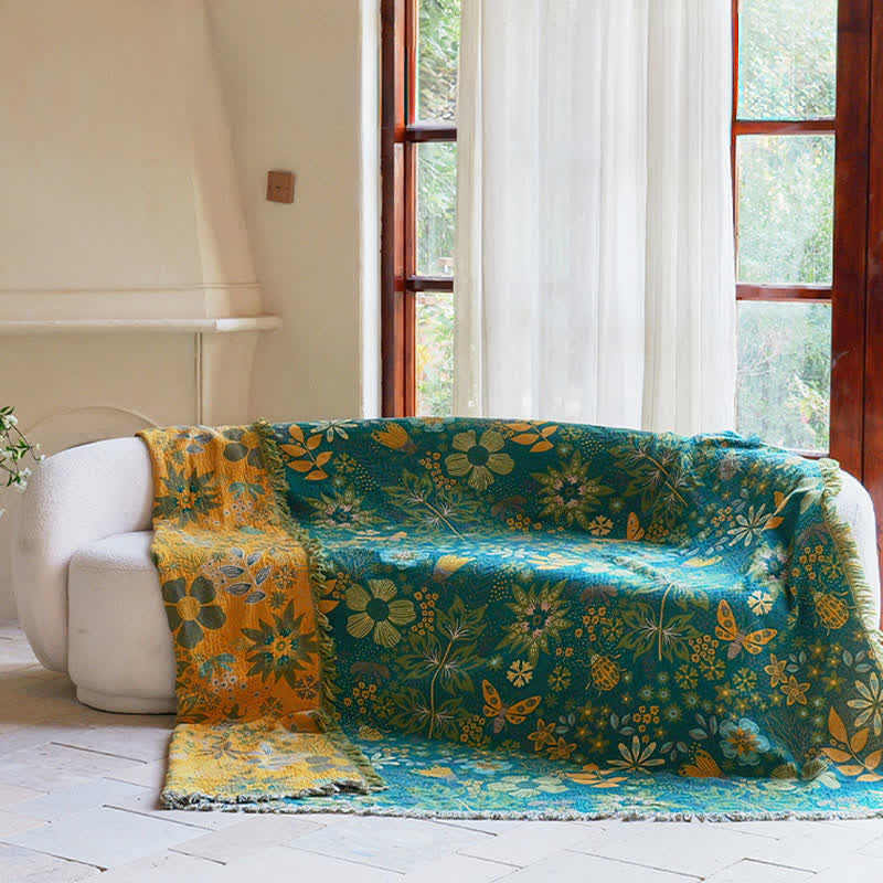 Ownkoti Reversible Floral & Butterfly Cotton Gauze Quilt - image 6