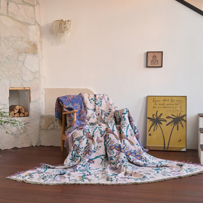 Ownkoti Bird on Branch Cotton Gauze Quilt - image 7