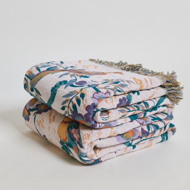 Ownkoti Bird on Branch Cotton Gauze Quilt - image 6