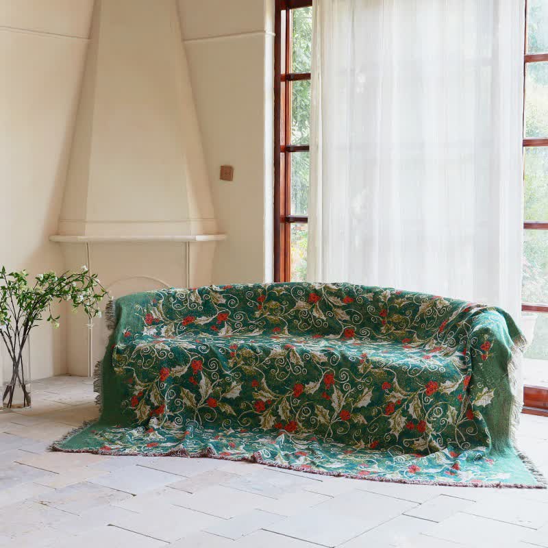 Ownkoti Red Flower Vine Cotton Gauze Quilt - image 7