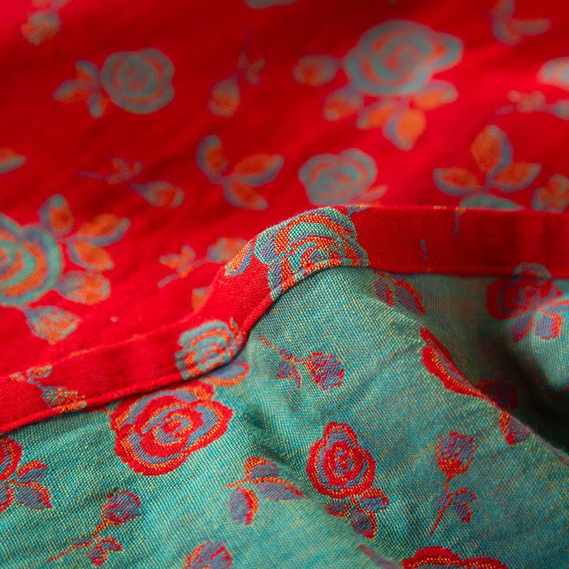 Ownkoti Oriental Vintage Rose Cotton Loungewear Set - image 10