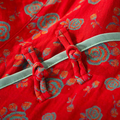 Ownkoti Oriental Vintage Rose Cotton Loungewear Set - image 4
