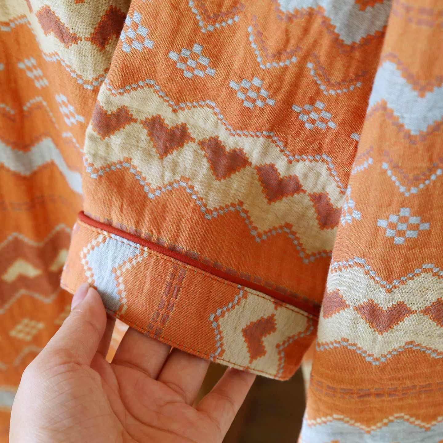 Ownkoti Vintage Wave Cotton Couple Loungewear Set - image 9