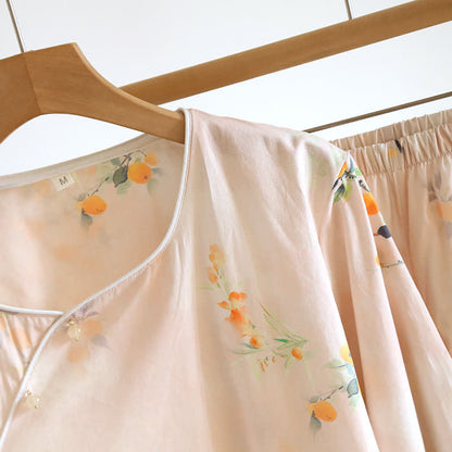 Ownkoti Oriental Yellow Berry Cotton Loungewear Set - image 3