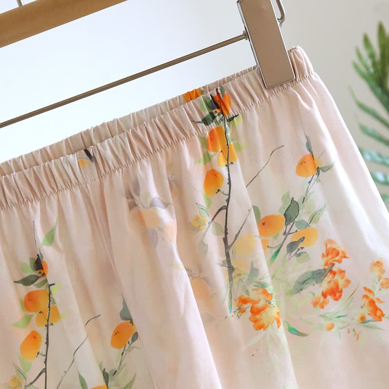 Ownkoti Oriental Yellow Berry Cotton Loungewear Set - image 9