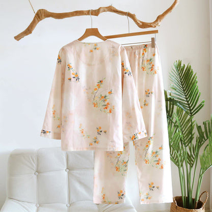 Ownkoti Oriental Yellow Berry Cotton Loungewear Set - image 1