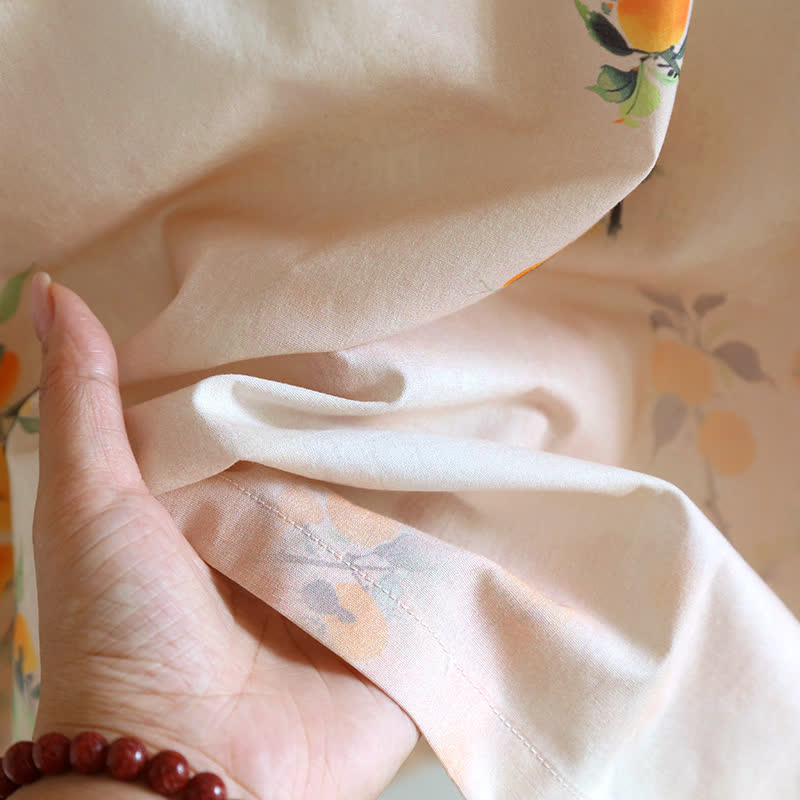 Ownkoti Oriental Yellow Berry Cotton Loungewear Set - image 10