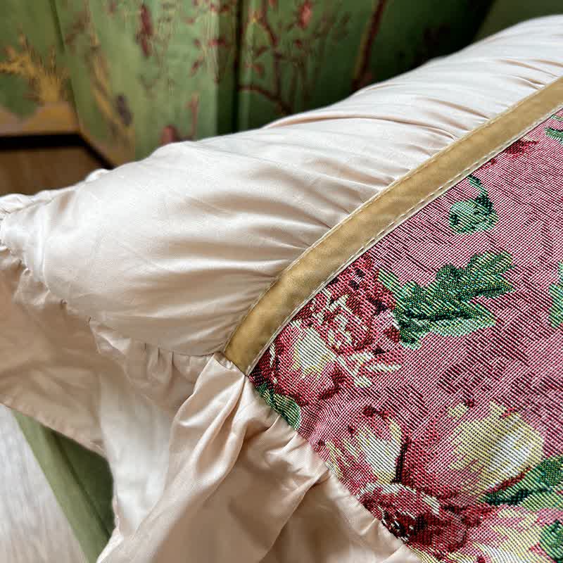 Ownkoti Floral Throw Pillow with Ruffled Edge - image 12