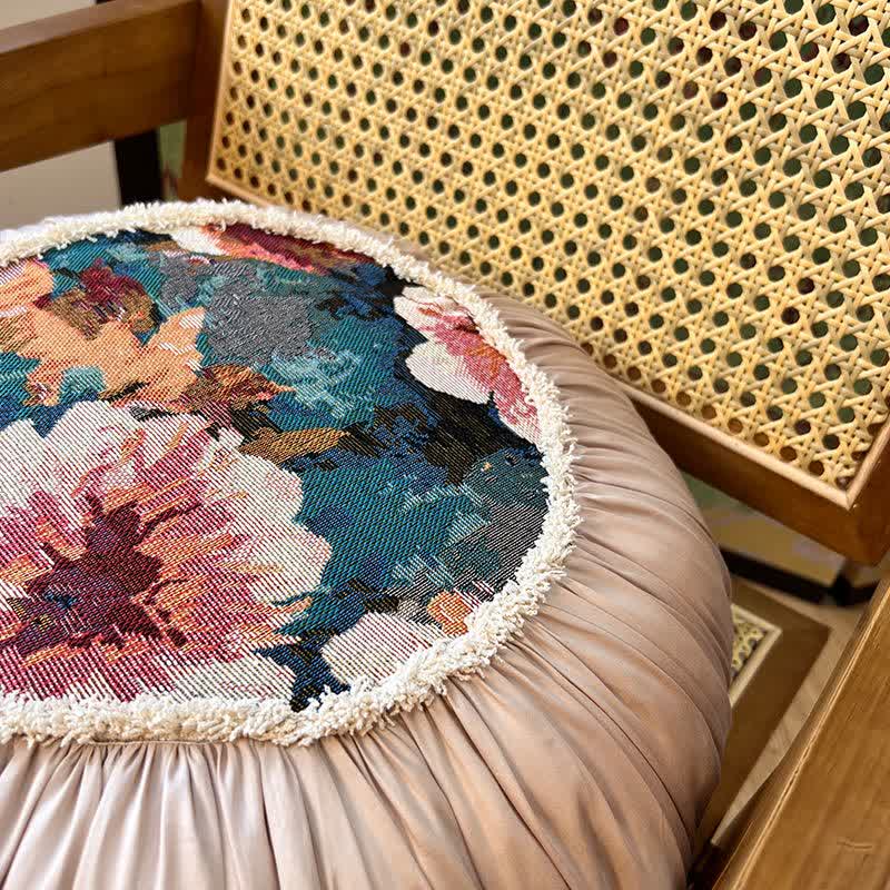 Ownkoti Poppy Floral Throw Pillow with Ruffled Edge - image 12