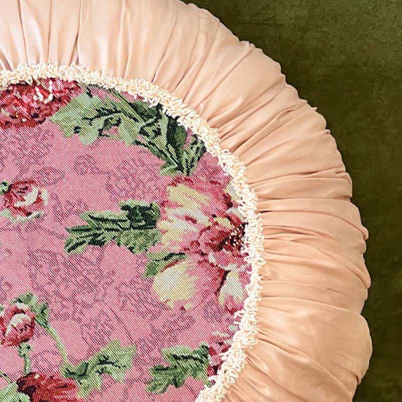 Ownkoti Floral Throw Pillow with Ruffled Edge - image 11