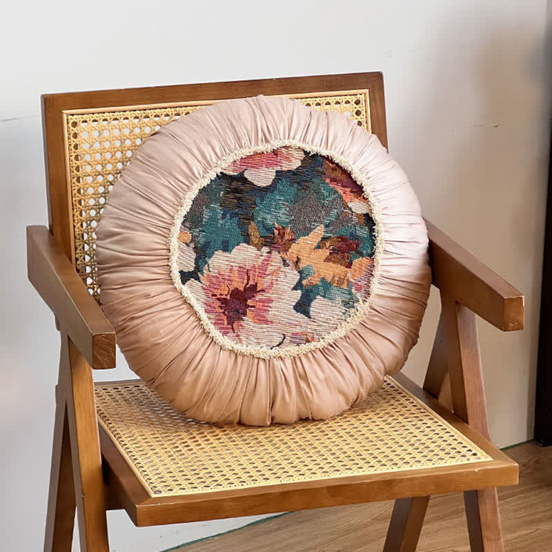 Ownkoti Poppy Floral Throw Pillow with Ruffled Edge - image 11