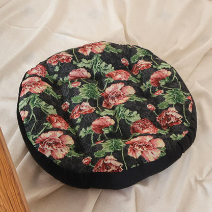 Ownkoti Romantic Floral Floor Chair Cushion - Black (1PC) - 20" x 20" - image 9