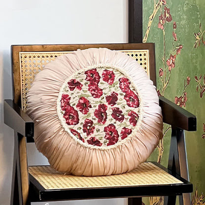 Ownkoti Elegant Floral Throw Pillow with Ruffled Edge - image 11