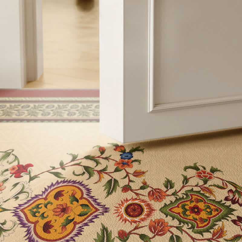 Ownkoti Retro Ethnic Style Floral Door Mat - image 2