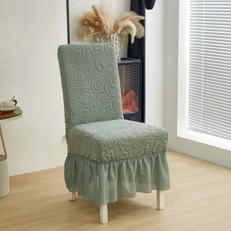 Ownkoti Universal Stretch Jacquard Dining Chair Cover - Sage Green - 6PCS - One size - image 14