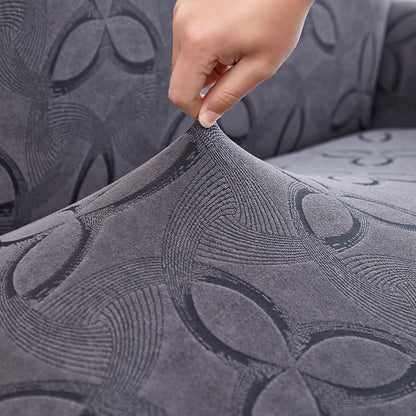 Ownkoti Solid Color Stretch Jacquard Dining Chair Cover - image 9