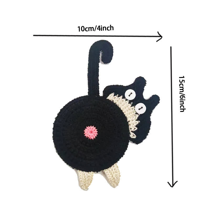 Ownkoti Cute Crochet Cat Butt Coaster - image 14