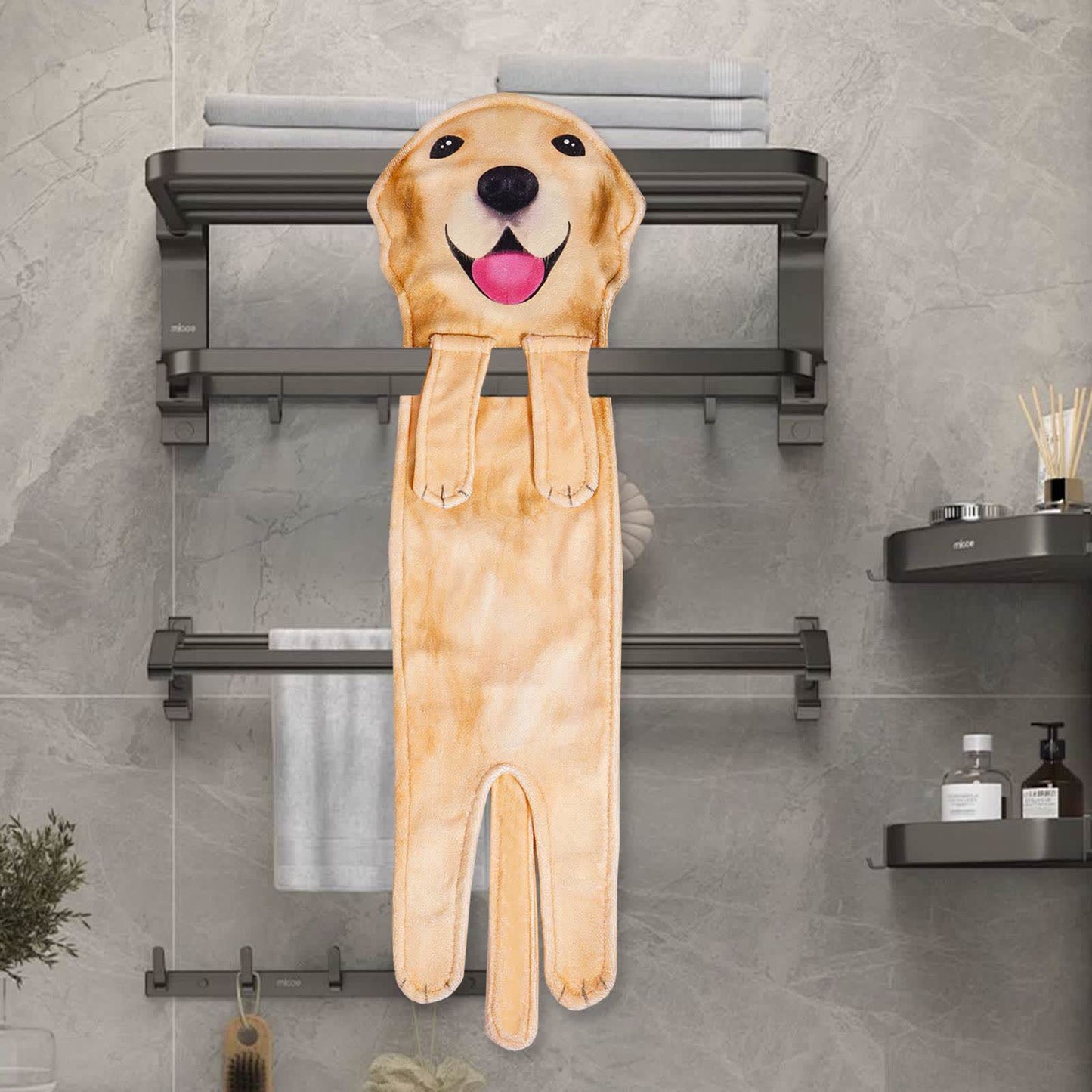 Ownkoti Dog Hangable Kitchen Bathroom Hand Towel - image 4