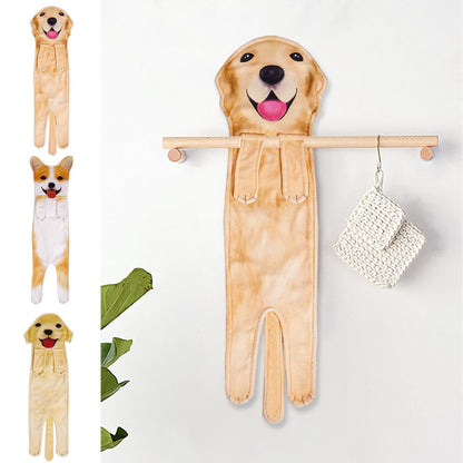 Ownkoti Dog Hangable Kitchen Bathroom Hand Towel - image 3