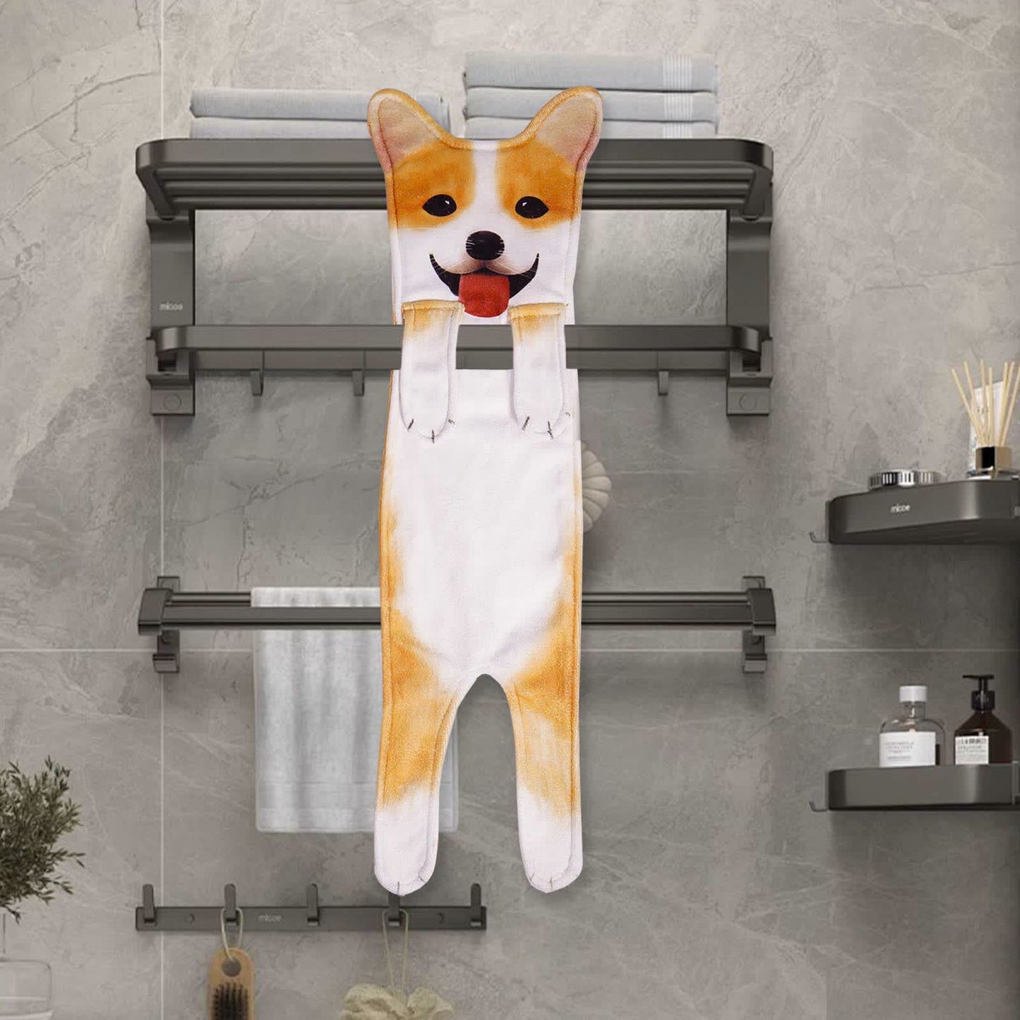 Ownkoti Dog Hangable Kitchen Bathroom Hand Towel - image 9