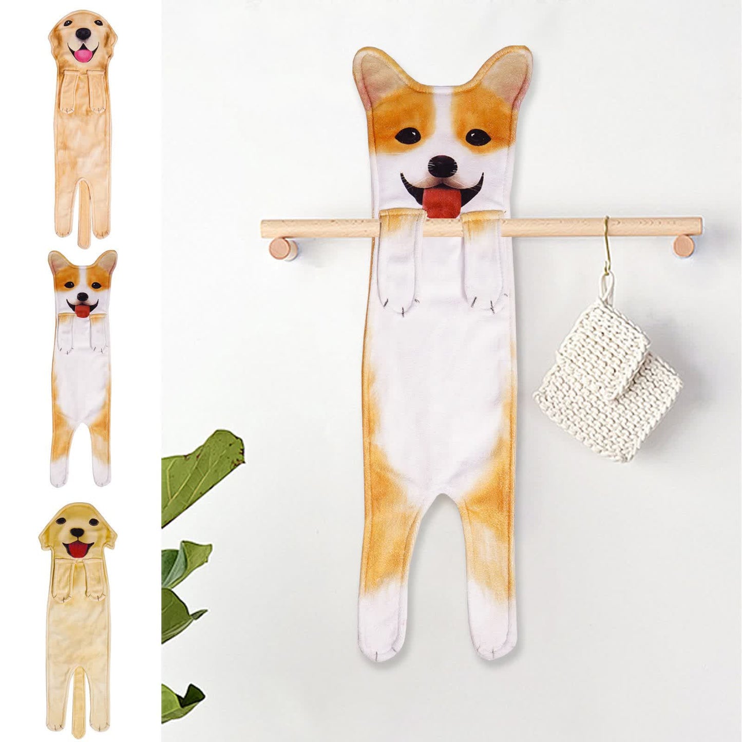 Ownkoti Dog Hangable Kitchen Bathroom Hand Towel - image 8