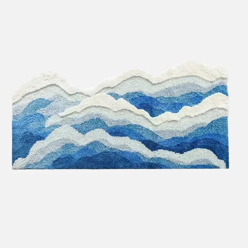 Ownkoti 3D Ocean Tide Tufted Bath Rug - image 6