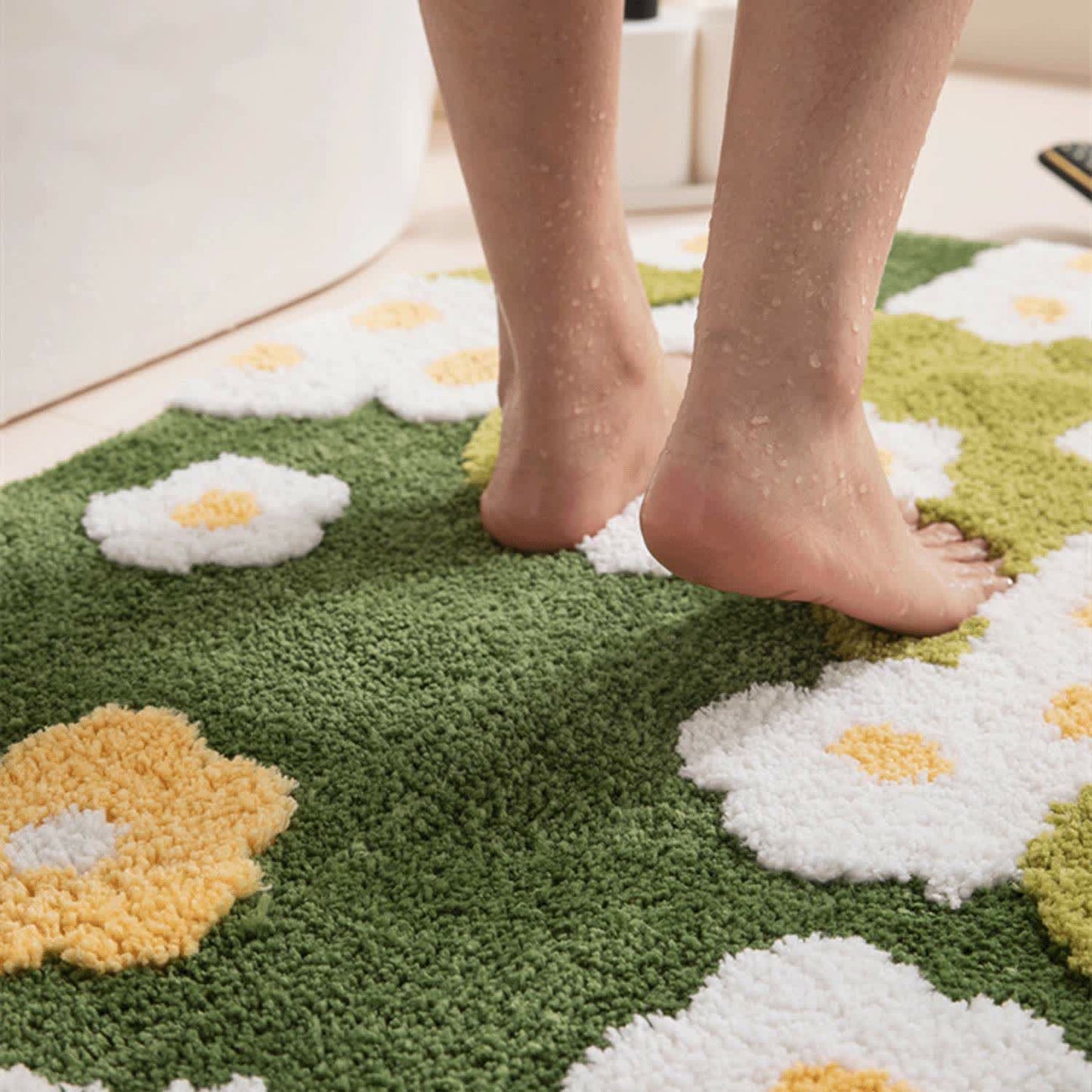 Ownkoti Daisy Moss Style Bath Rug - image 3