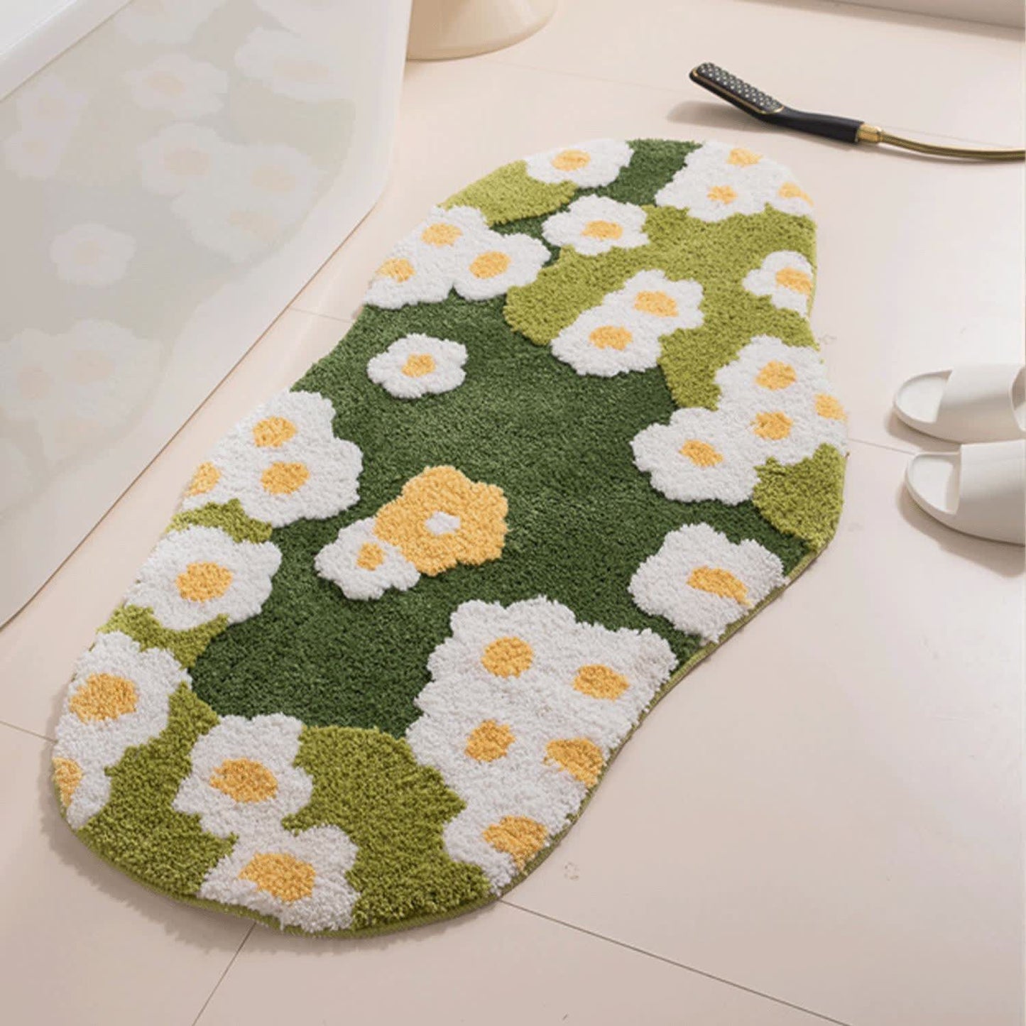 Ownkoti Daisy Moss Style Bath Rug - 31" x 59" - image 0