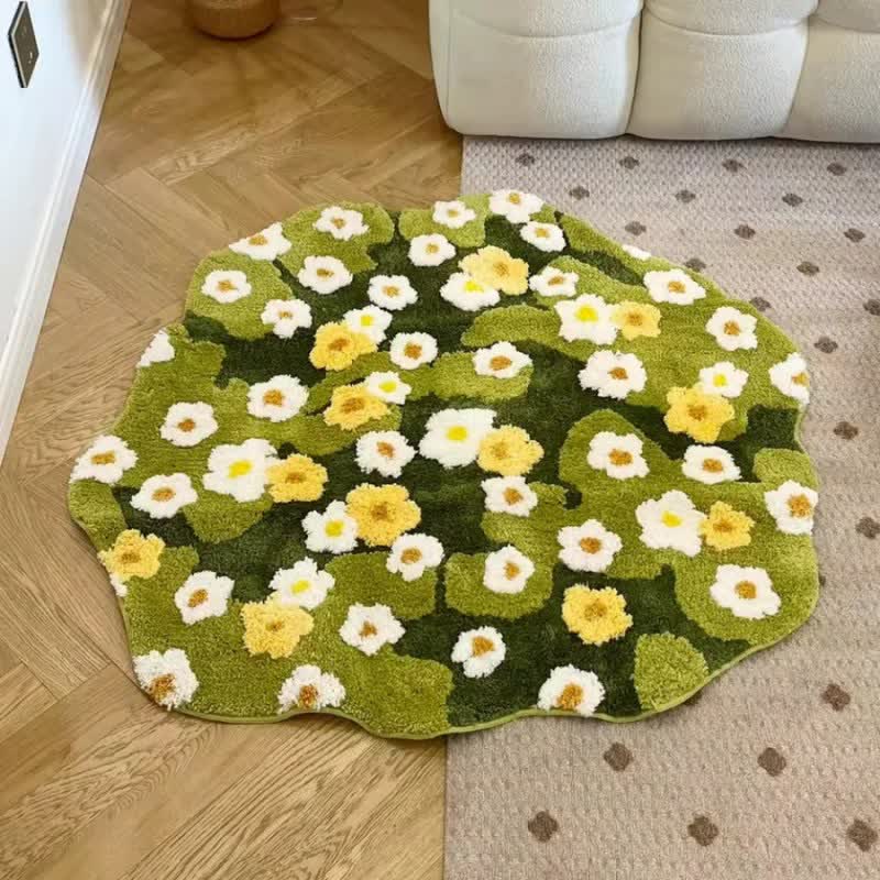 Ownkoti Rustic Style Daisy Bath Rug - image 2