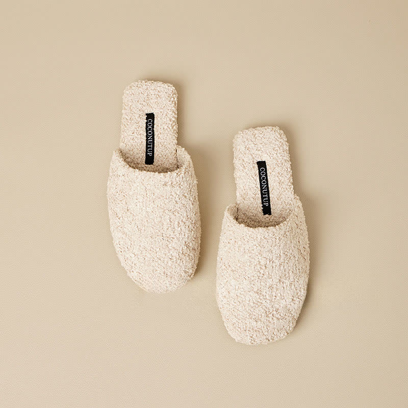 Ownkoti Luxury Solid Color Fuzzy Slippers - image 2