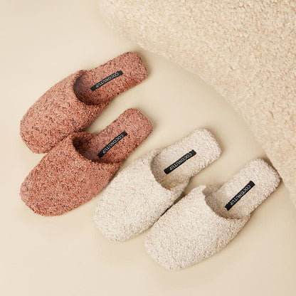Ownkoti Luxury Solid Color Fuzzy Slippers - image 0