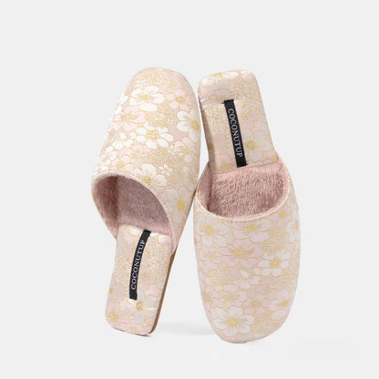 Ownkoti Oriental Peach Blossom Jacquard Plush Slippers - image 8