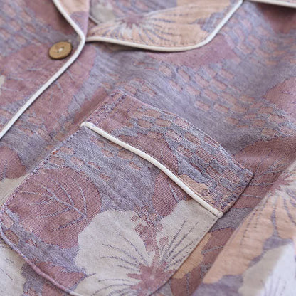 Ownkoti Cotton Cherry Blossom Jacquard Loungewear Set - image 10