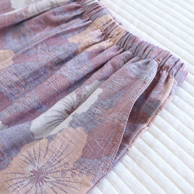 Ownkoti Cotton Cherry Blossom Jacquard Loungewear Set - image 14