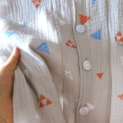 Ownkoti Unisex Geometric Triangle Cotton Loungewear Set - image 7