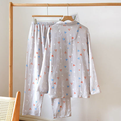 Ownkoti Unisex Geometric Triangle Cotton Loungewear Set - image 4