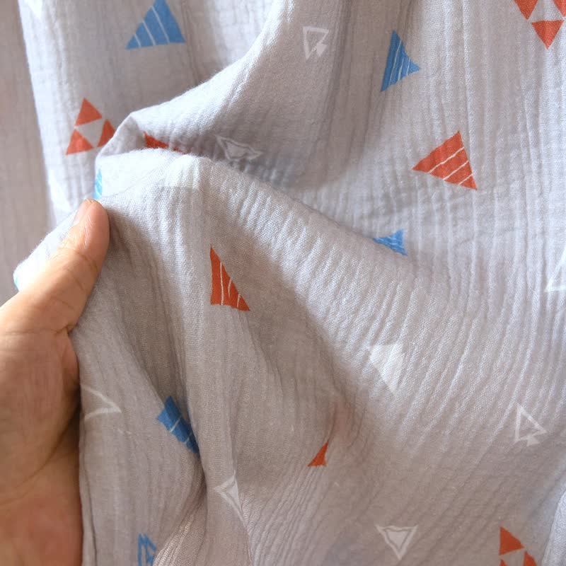 Ownkoti Unisex Geometric Triangle Cotton Loungewear Set - image 11