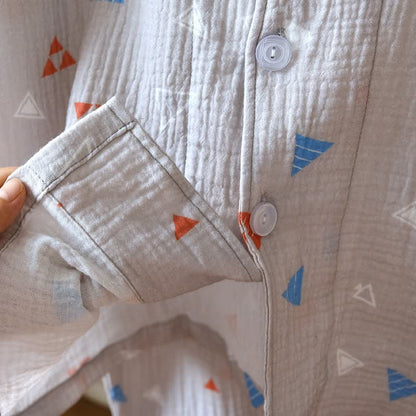 Ownkoti Unisex Geometric Triangle Cotton Loungewear Set - image 8