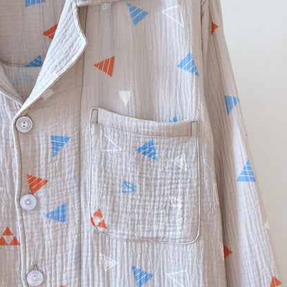 Ownkoti Unisex Geometric Triangle Cotton Loungewear Set - image 6